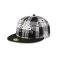 Vegas Golden Knights Grunge Plaid Retro Crown 59FIFTY Fitted Hat