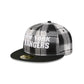 New York Rangers Grunge Plaid Retro Crown 59FIFTY Fitted Hat