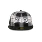 Boston Bruins Grunge Plaid Retro Crown 59FIFTY Fitted Hat