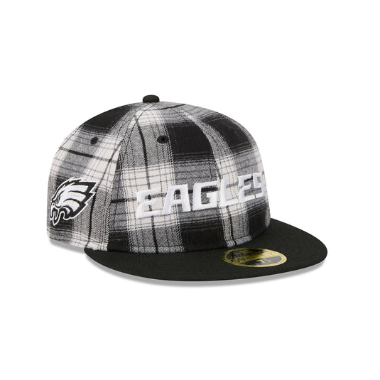 Philadelphia Eagles Grunge Plaid Retro Crown 59FIFTY Fitted Hat - New Era Cap