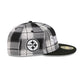Pittsburgh Steelers Grunge Plaid Retro Crown 59FIFTY Fitted Hat