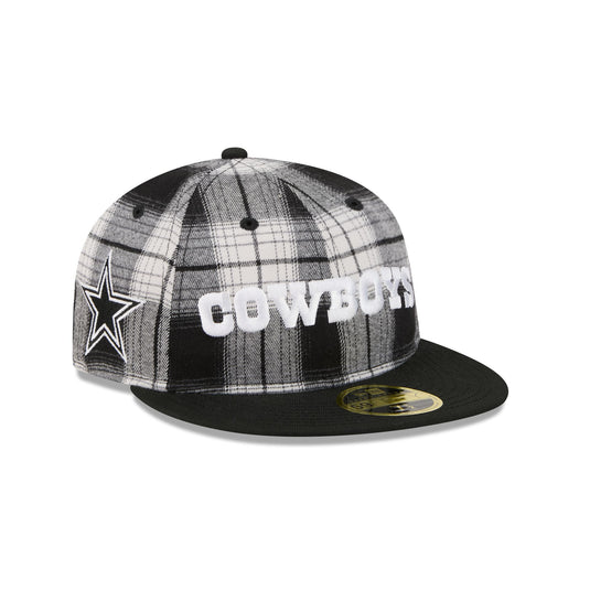Dallas Cowboys Grunge Plaid Retro Crown 59FIFTY Fitted Hat - New Era Cap