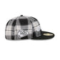 Kansas City Chiefs Grunge Plaid Retro Crown 59FIFTY Fitted Hat
