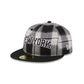 New York Knicks Grunge Plaid Retro Crown 59FIFTY Fitted Hat