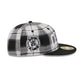 Boston Celtics Grunge Plaid Retro Crown 59FIFTY Fitted Hat