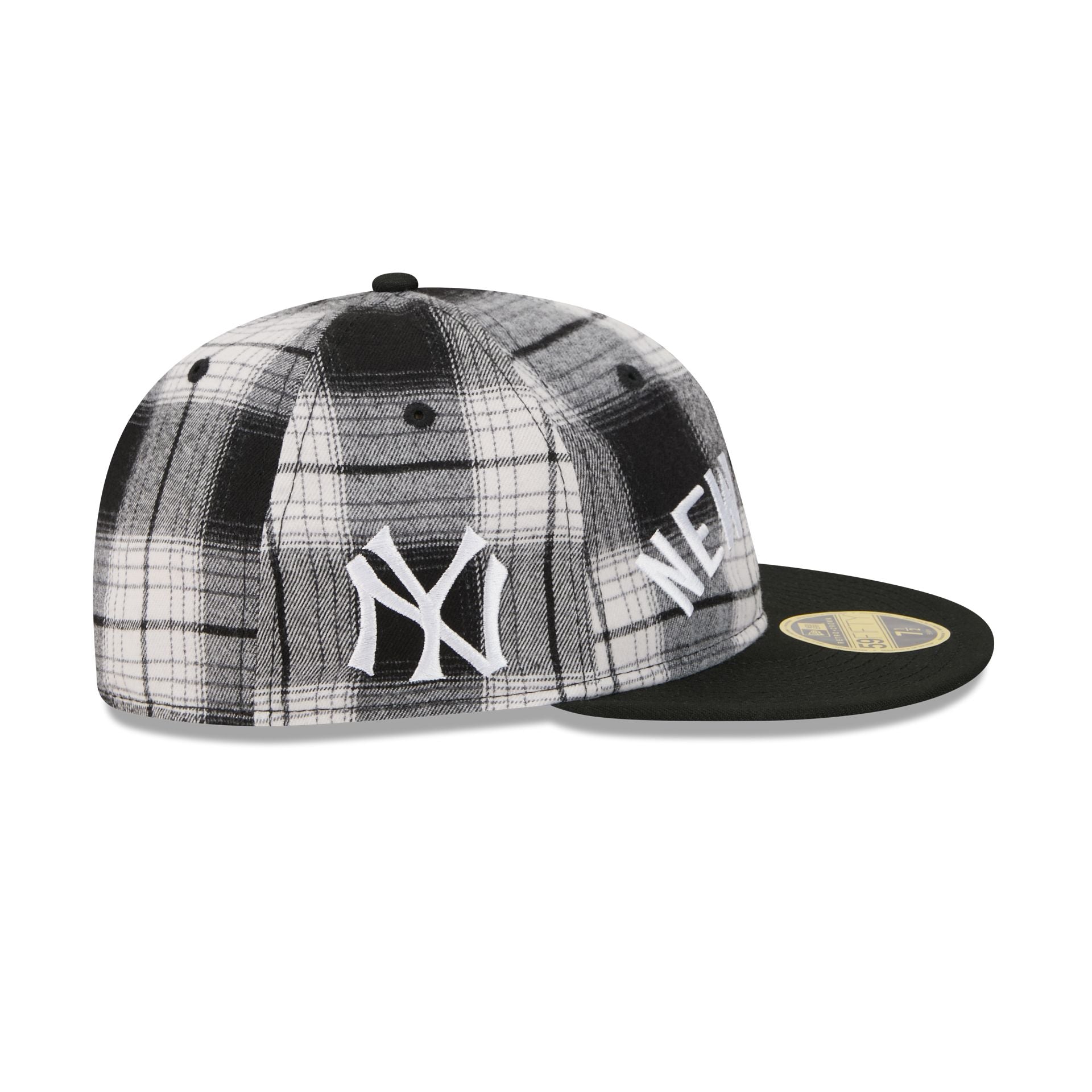 New York Yankees Grunge Plaid Retro Crown 59FIFTY Fitted Hat – New