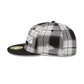 Las Vegas Raiders Grunge Plaid Retro Crown 59FIFTY Fitted Hat