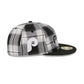 Philadelphia Phillies Grunge Plaid Retro Crown 59FIFTY Fitted Hat