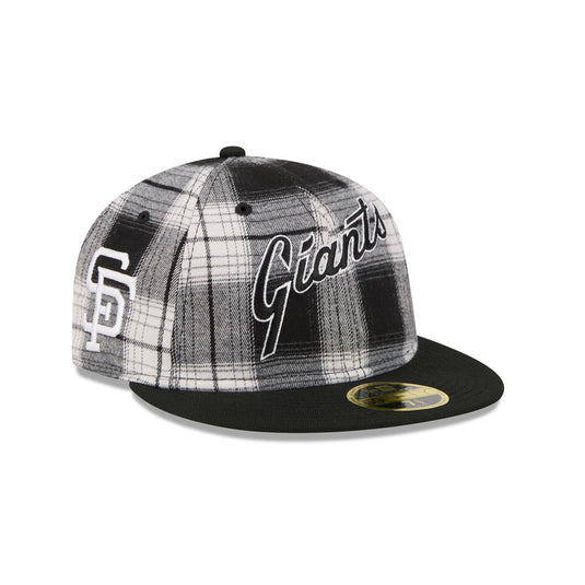 San Francisco Giants Grunge Plaid Retro Crown 59FIFTY Fitted Hat - New Era Cap