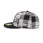 Brooklyn Dodgers Grunge Plaid Retro Crown 59FIFTY Fitted Hat