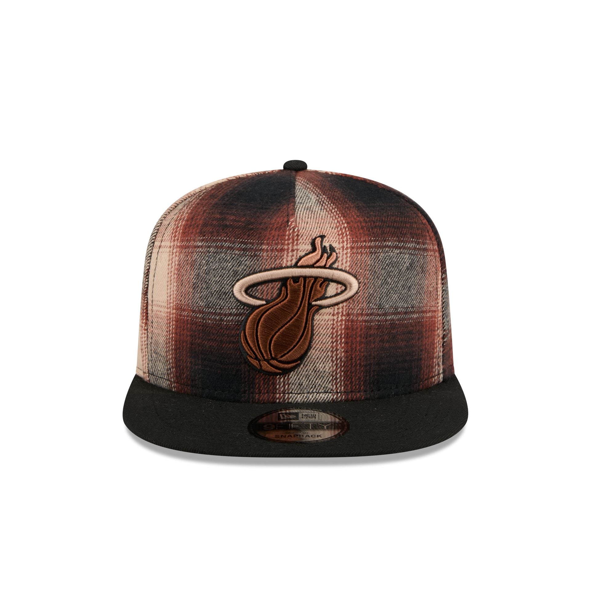 Miami Heat Grunge Plaid 9FIFTY A-Frame Adjustable Hat – New Era Cap