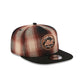 New York Mets Grunge Plaid 9FIFTY A-Frame Adjustable Hat