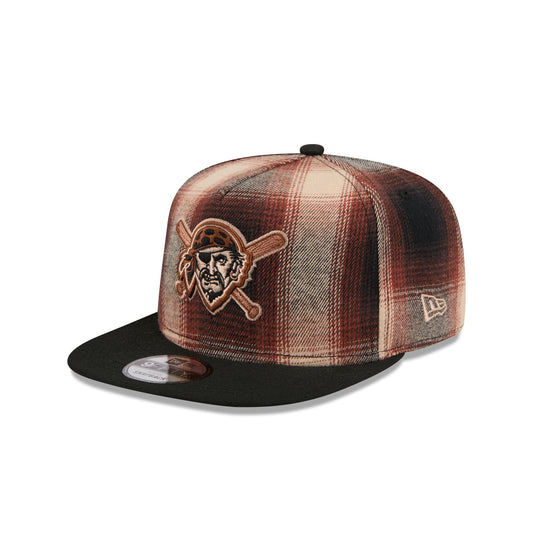 Pittsburgh Pirates Grunge Plaid 9FIFTY A-Frame Adjustable Hat - New Era Cap