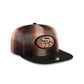 San Francisco 49ers Grunge Plaid 9FIFTY A-Frame Adjustable Hat