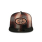 San Francisco 49ers Grunge Plaid 9FIFTY A-Frame Adjustable Hat