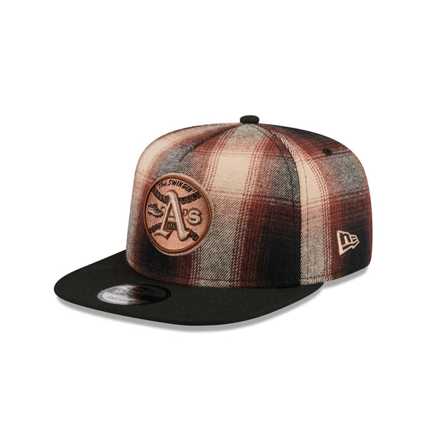 Athletics Grunge Plaid 9FIFTY A-Frame Adjustable Hat – New Era Cap