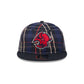 Buffalo Sabres Grunge Plaid Retro Crown 9FIFTY Adjustable Hat