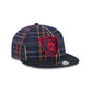 Las Vegas Raiders Grunge Plaid Retro Crown 9FIFTY Adjustable Hat
