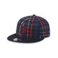 Detroit Tigers Grunge Plaid Retro Crown 9FIFTY Adjustable Hat