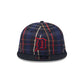 Detroit Tigers Grunge Plaid Retro Crown 9FIFTY Adjustable Hat