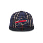Buffalo Bills Grunge Plaid Retro Crown 9FIFTY Adjustable Hat