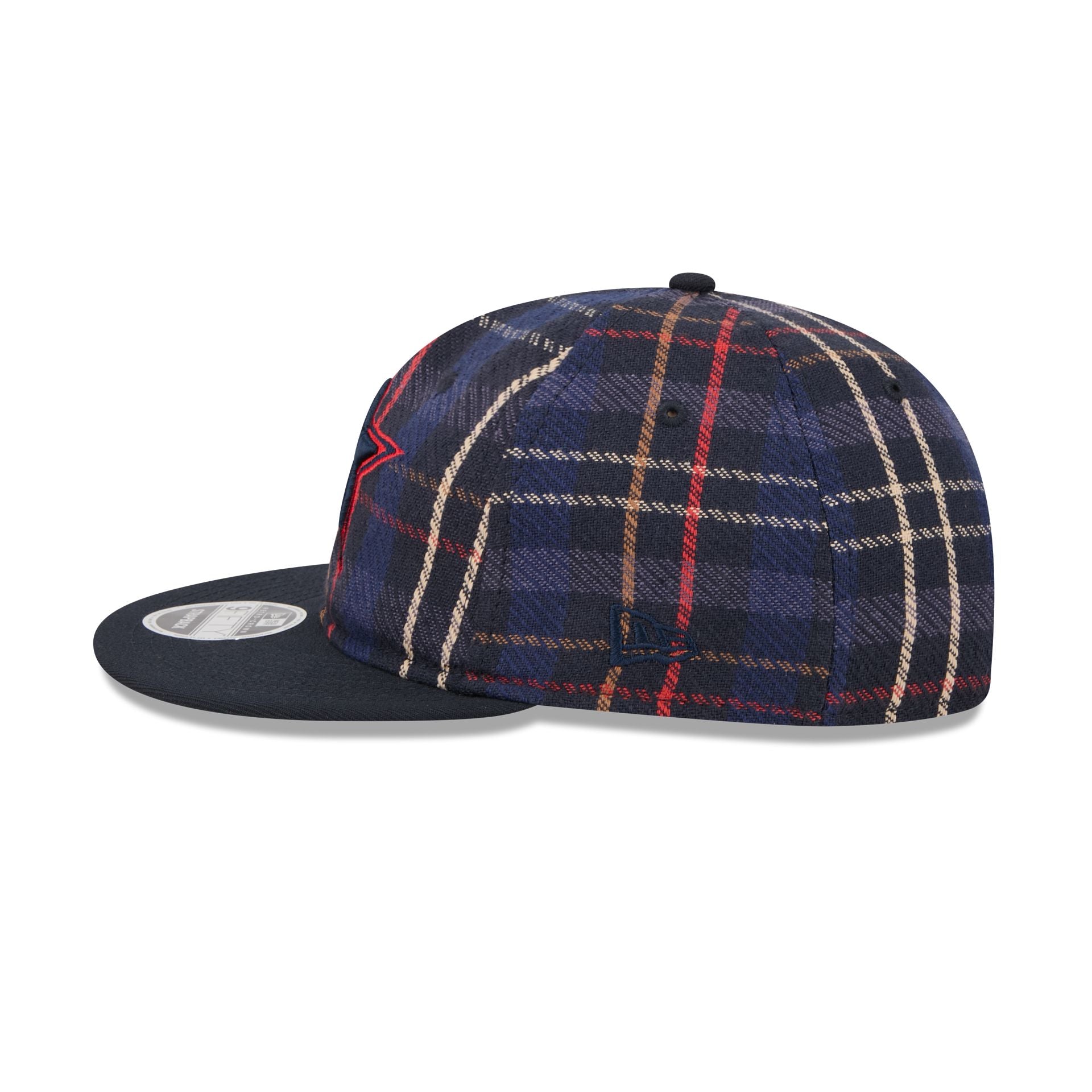 Dallas Cowboys Grunge Plaid Retro Crown 9FIFTY Adjustable Hat