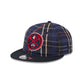 Denver Nuggets Grunge Plaid Retro Crown 9FIFTY Adjustable Hat