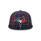 Toronto Blue Jays Grunge Plaid Retro Crown 9FIFTY Adjustable Hat