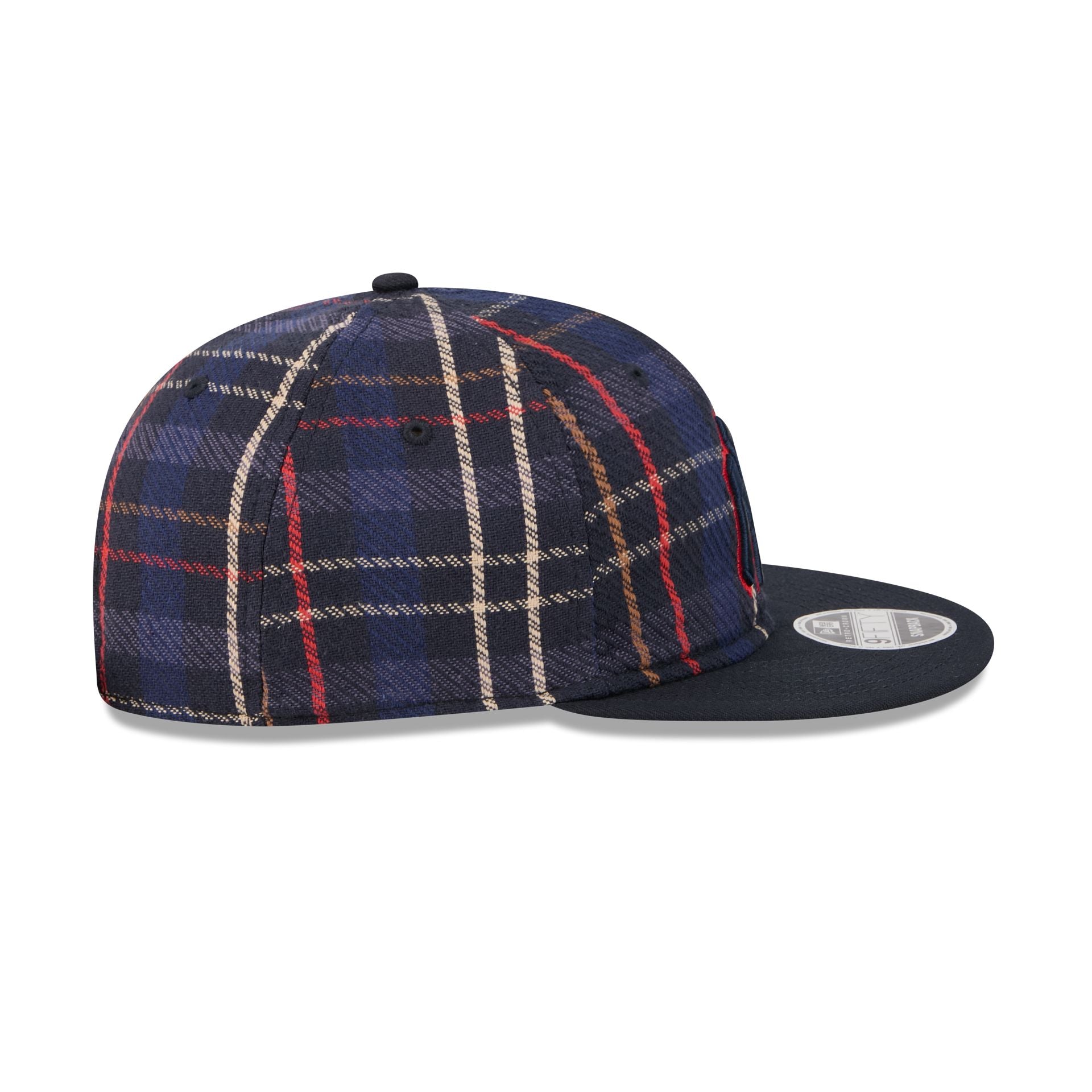 New York Yankees Grunge Plaid Retro Crown 9FIFTY Adjustable Hat