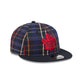 Toronto Maple Leafs Grunge Plaid Retro Crown 9FIFTY Adjustable Hat