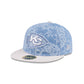 Just Caps Jacquard Denim Kansas City Chiefs Retro Crown 59FIFTY Fitted Hat