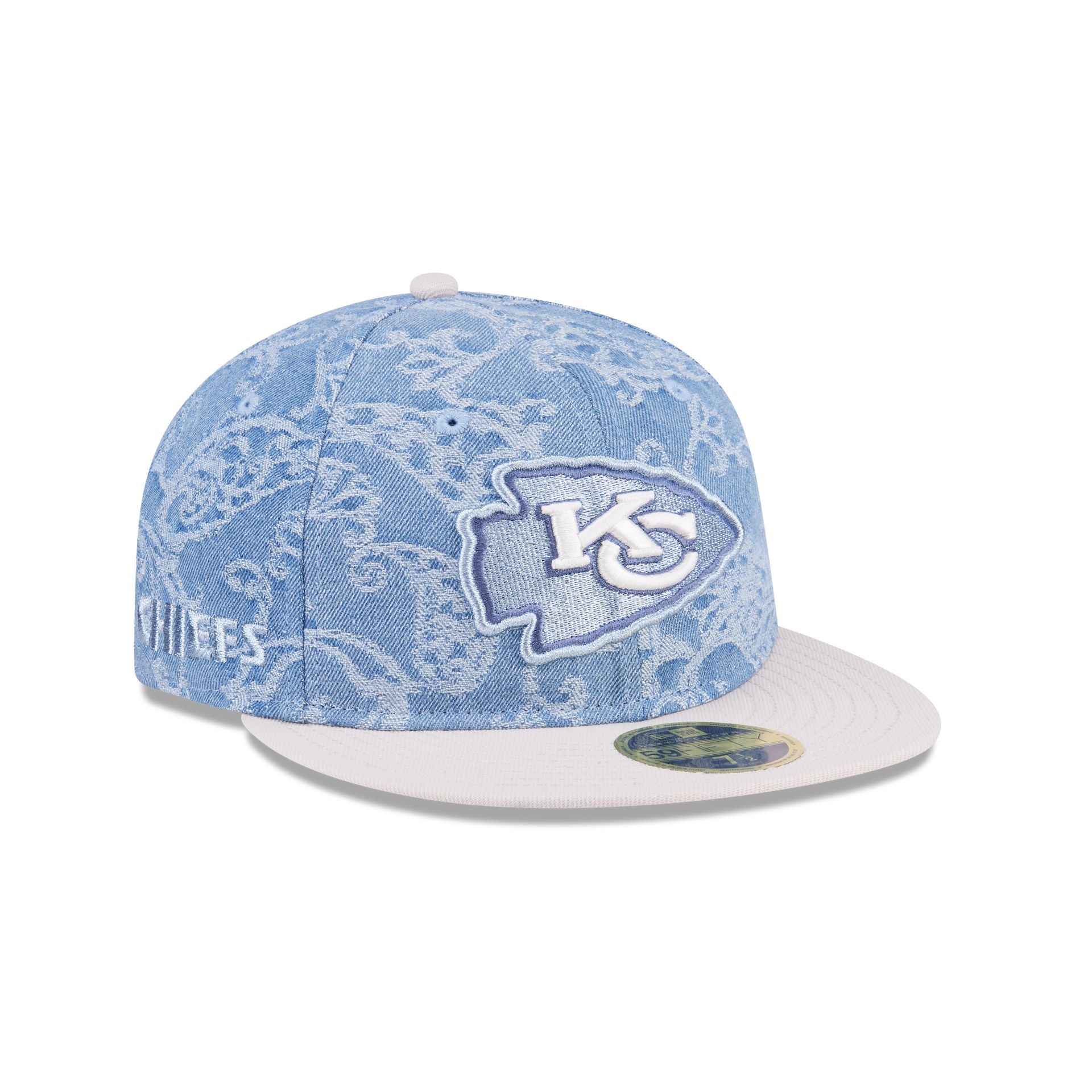 Just Caps Jacquard Denim Kansas City Chiefs Retro Crown 59FIFTY