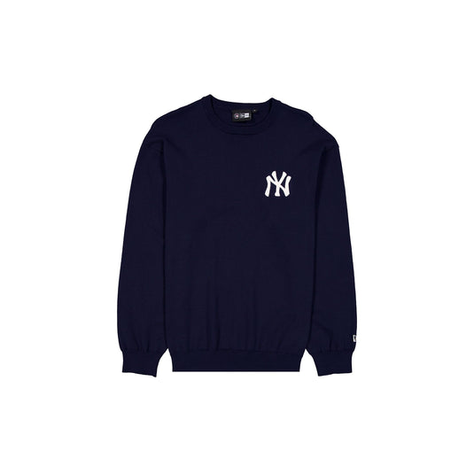 New York Yankees Navy Track Crewneck - New Era Cap