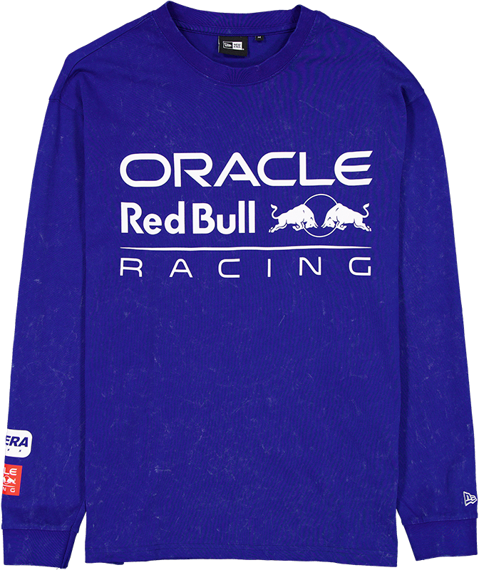Oracle Red Bull Racing Linear Graphic Blue Long-Sleeve T-Shirt
