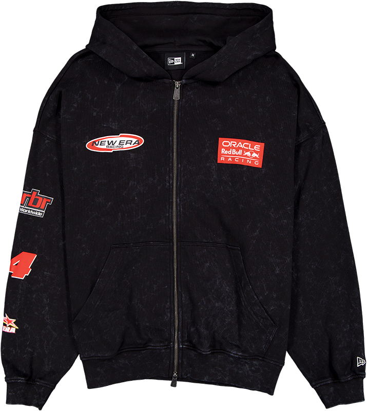 Oracle Red Bull Racing Graphic Black Full-Zip Hoodie