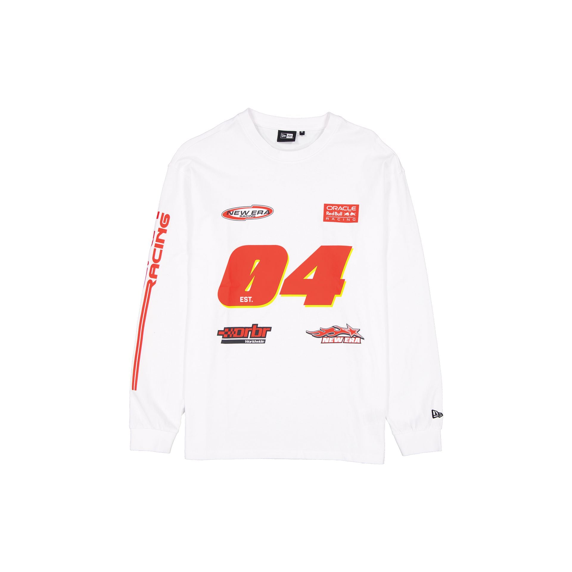 Oracle Red Bull Racing Graphic White Long-Sleeve T-Shirt