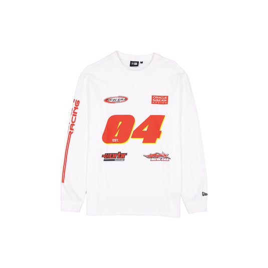 Oracle Red Bull Racing Graphic White Long-Sleeve T-Shirt - New Era Cap