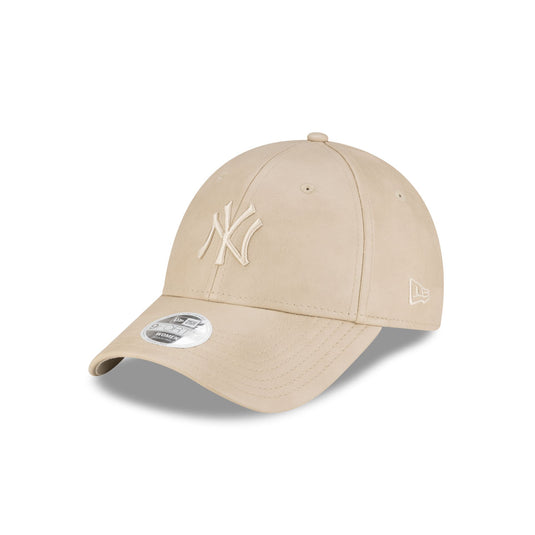 New York Yankees Faux Leather Women's Stone 9FORTY Adjustable Hat - New Era Cap