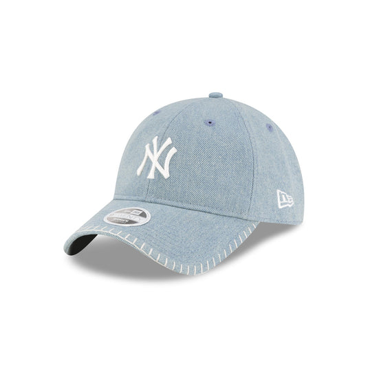 New York Yankees Light Blue Denim Stitch Women's 9TWENTY Adjustable Hat - New Era Cap