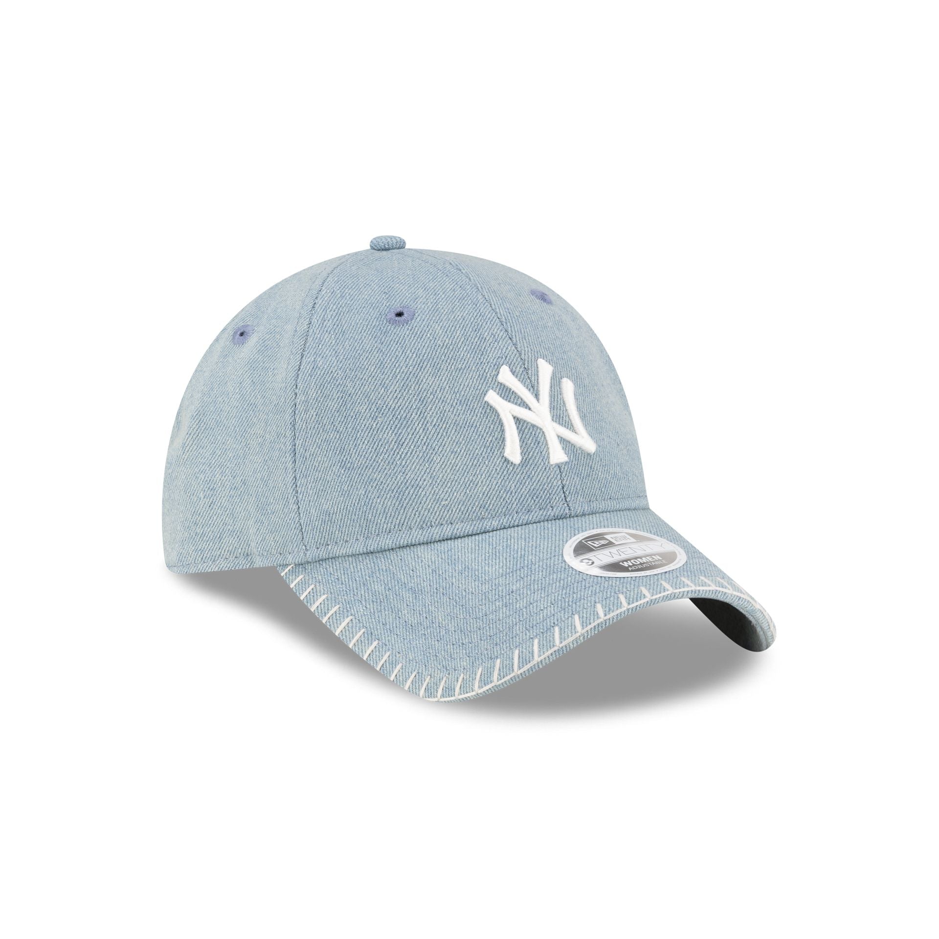 New York Yankees Light Blue Denim Stitch Women's 9TWENTY Adjustable Hat