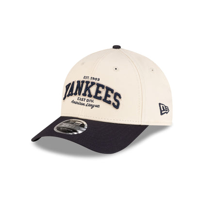 New York Yankees Wordmark Light Cream 9FORTY M-Crown Adjustable Hat