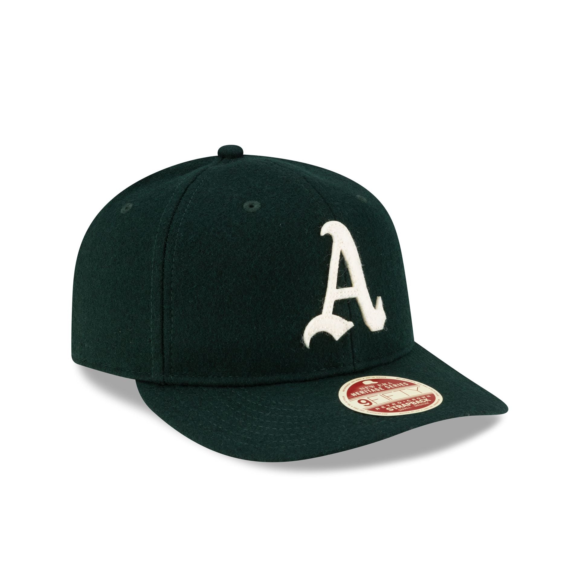 Athletics Melton Wool Heritage Series Retro Crown 9FIFTY Strapback Hat
