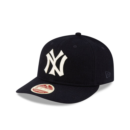 New York Yankees Melton Wool Heritage Series Retro Crown 9FIFTY Strapback Hat - New Era Cap