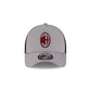 AC Milan Patch Gray 9FORTY A-Frame Trucker Hat
