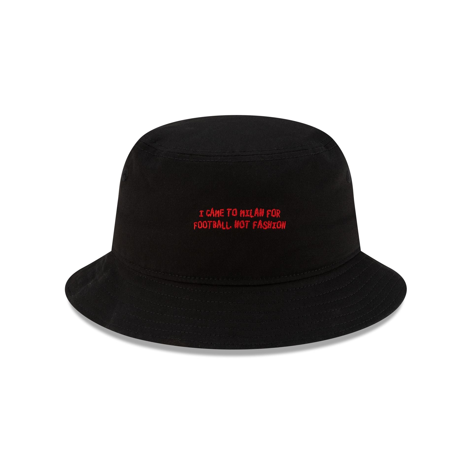 AC Milan Phrase Black Bucket Hat Hat
