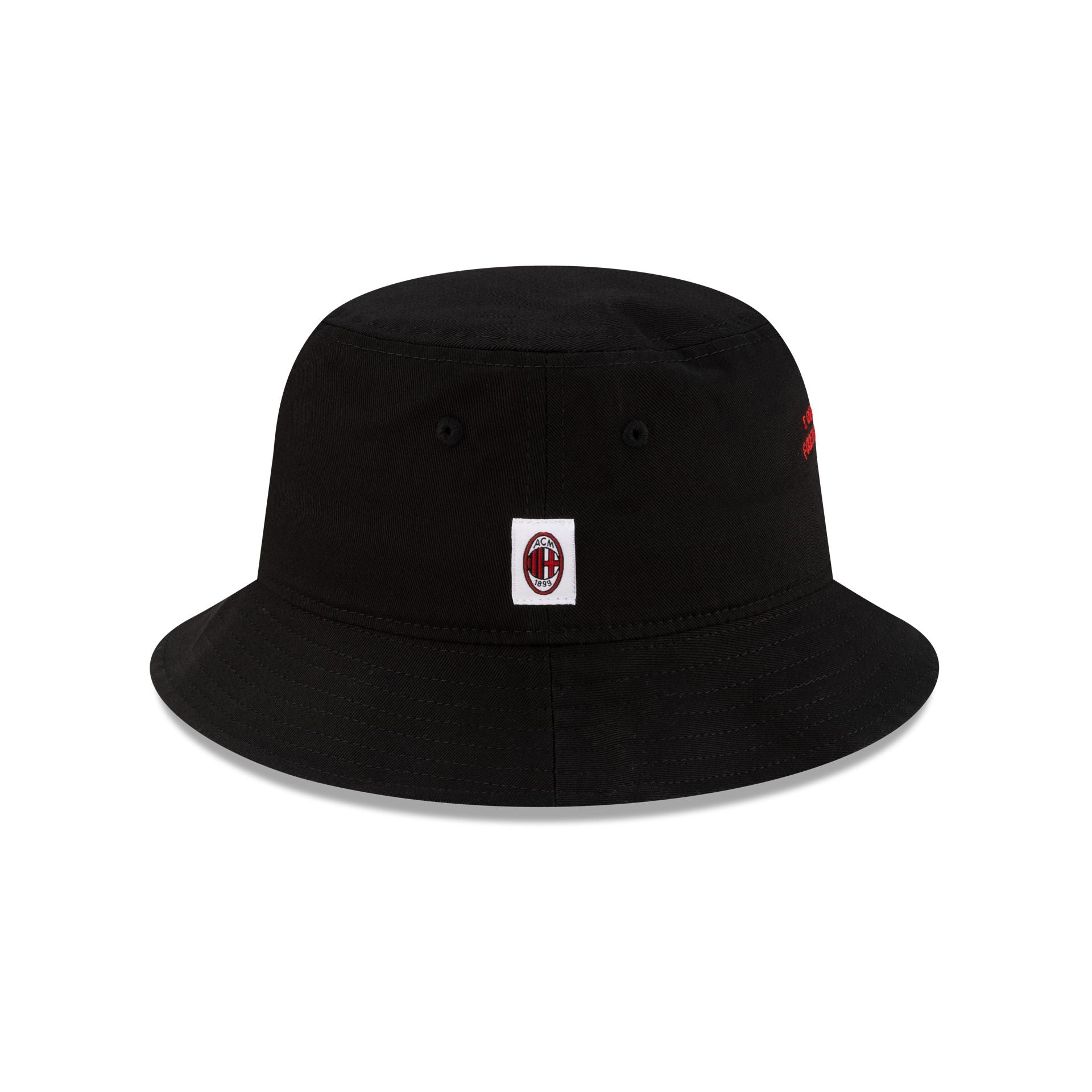 AC Milan Phrase Black Bucket Hat Hat