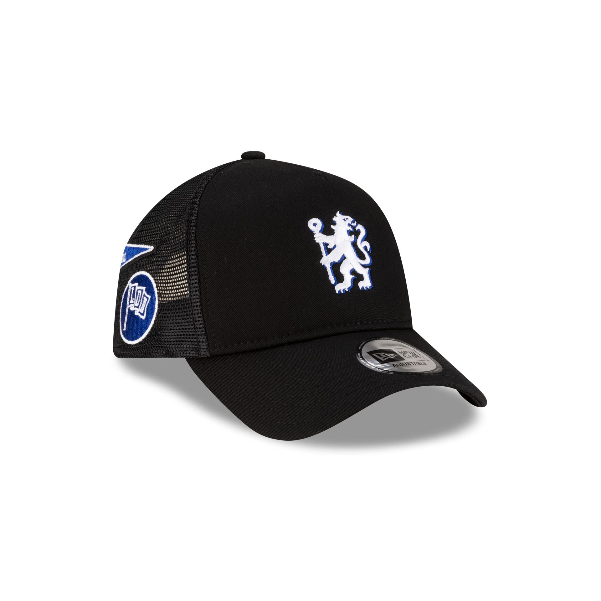 Chelsea FC Patch Black 9FORTY A-Frame Trucker Hat – New Era Cap