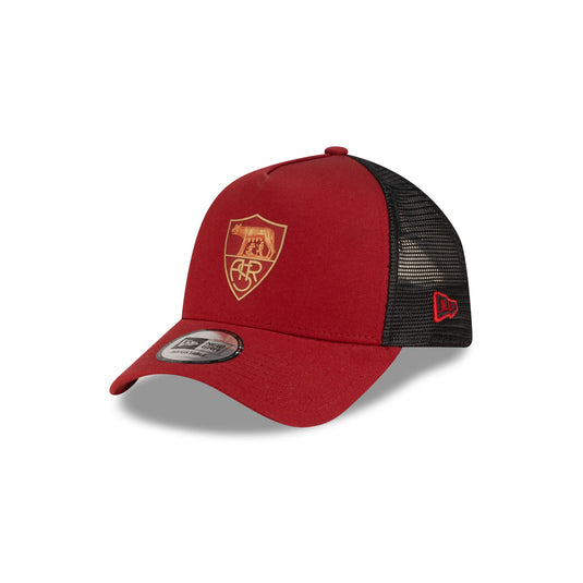 AS Roma Tonal 9FORTY A-Frame Trucker Hat - New Era Cap