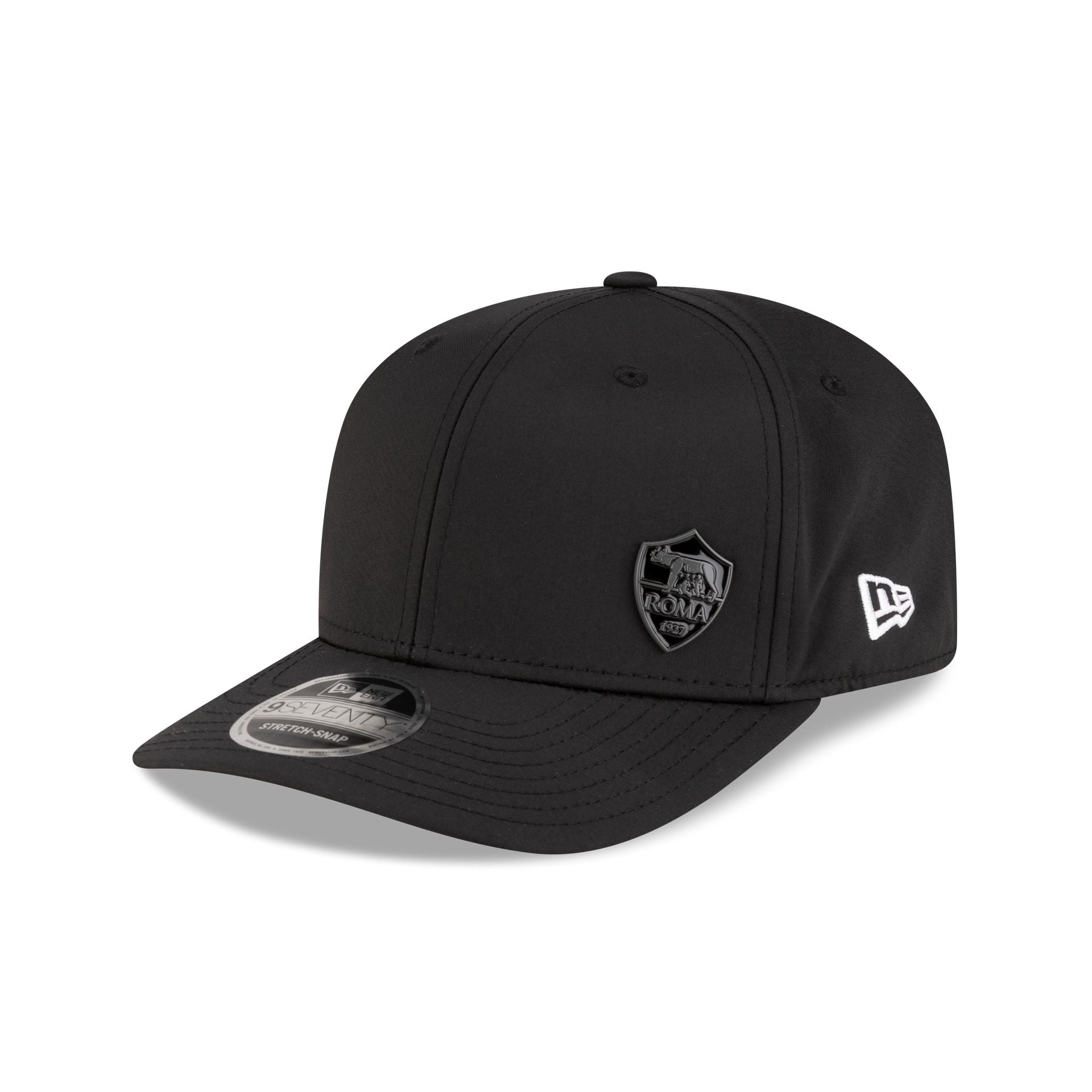 AS Roma Flawless Pin Black 9SEVENTY Stretch-Snap Hat – New Era Cap