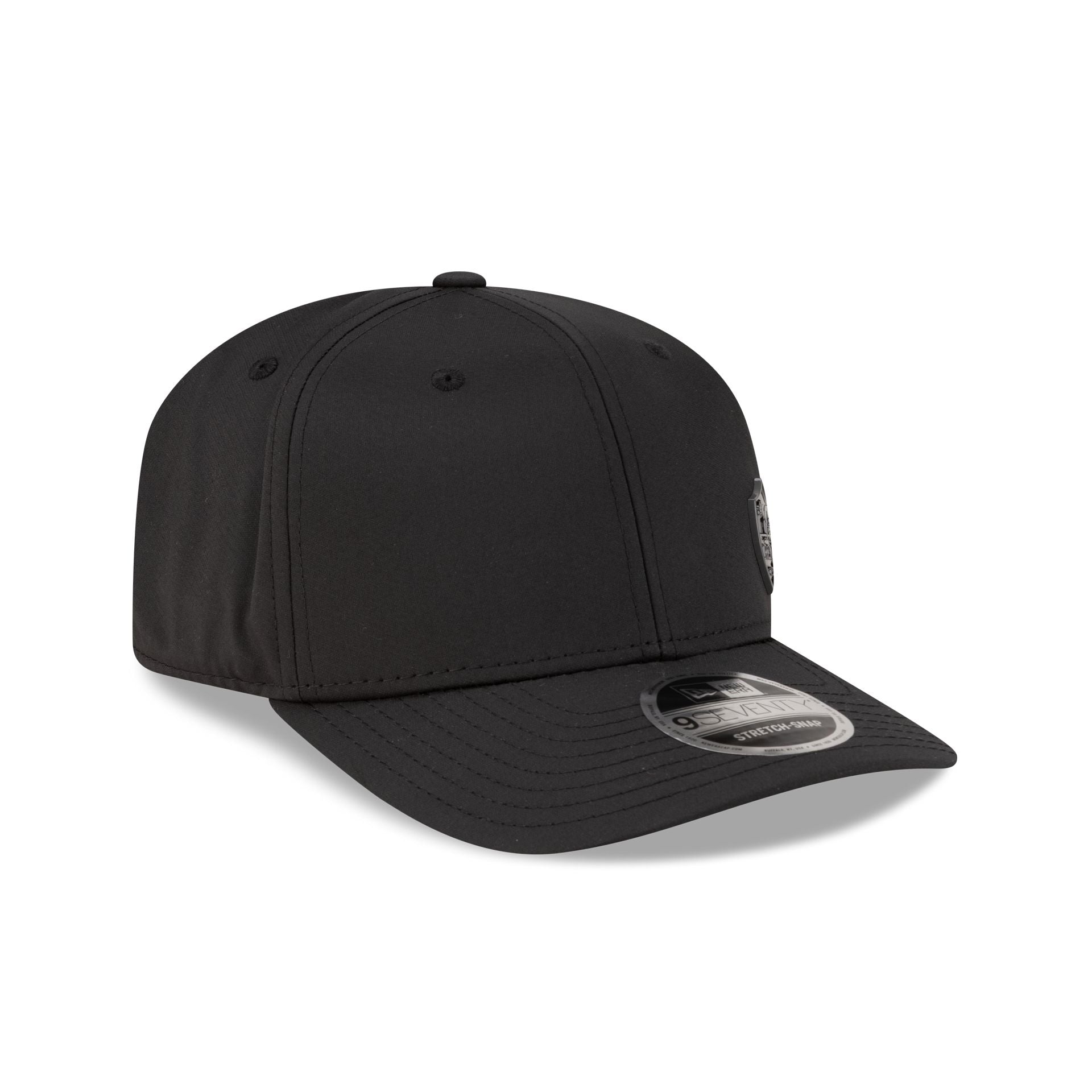 AS Roma Flawless Pin Black 9SEVENTY Stretch-Snap Hat